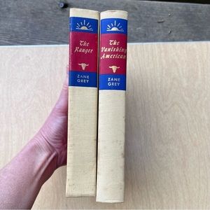 Zane Grey Vintage Hardcover Set Of 2 Books